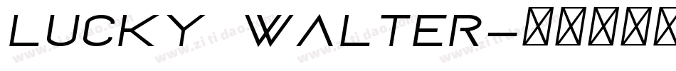 Lucky Walter字体转换